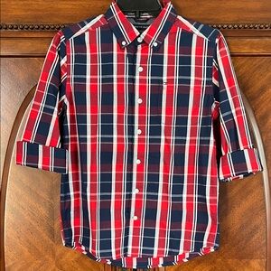 Boy’s Tommy Hilfiger Red and Blue Checkered Shirt
